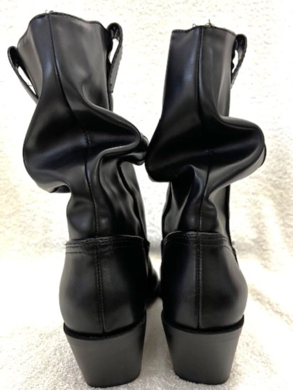 Soda brand slouchy ankle boots in a black western Size 7-1/2 - Picture 2 of 6